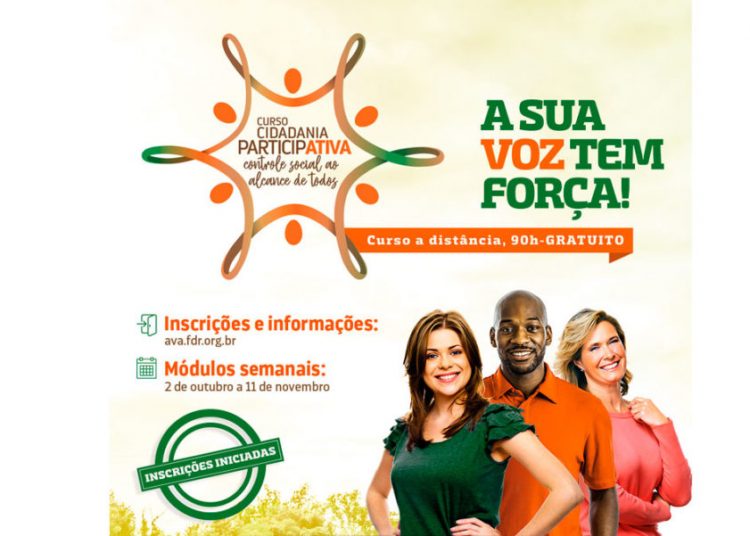 Inscrições abertas para o curso GRATUITO de extensão a distância: Cidadania ParticipATIVA