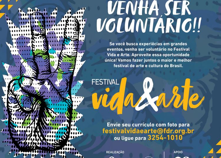 Festival Vida & Arte seleciona voluntários para experiência única na terceira edição do projeto