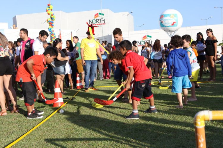 Ação de entretenimento gratuita de shopping de Fortaleza faz alusão ao meio ambiente