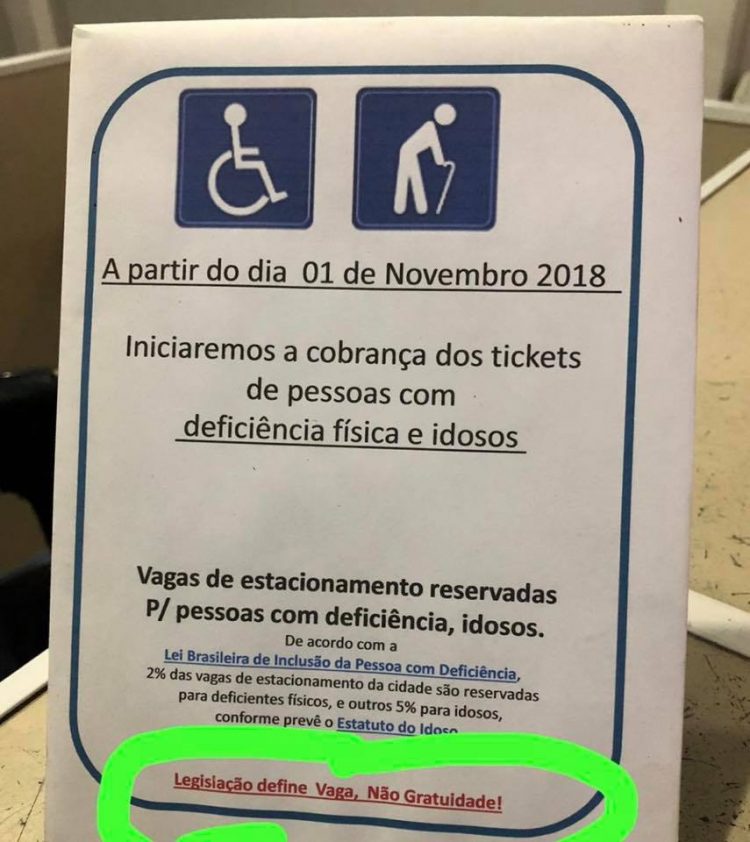 Feira Center deixa de conceder gratuidade para deficientes físicos e idosos