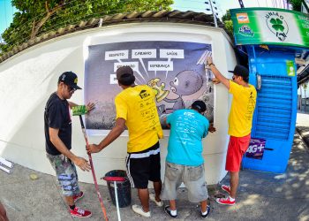 Projeto leva quadrinhos aos muros de Fortaleza