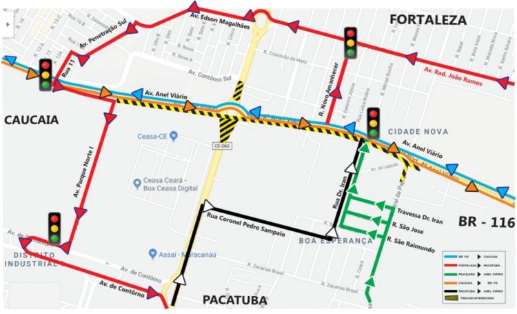 Obras do Anel Viário bloqueiam acesso ao Bairro Pajuçara