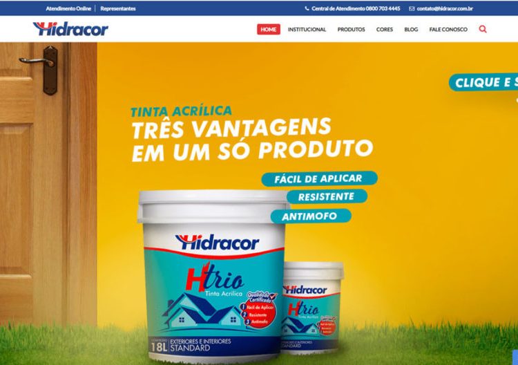 Hidracor remodela seu site com foco em conteúdo e interação