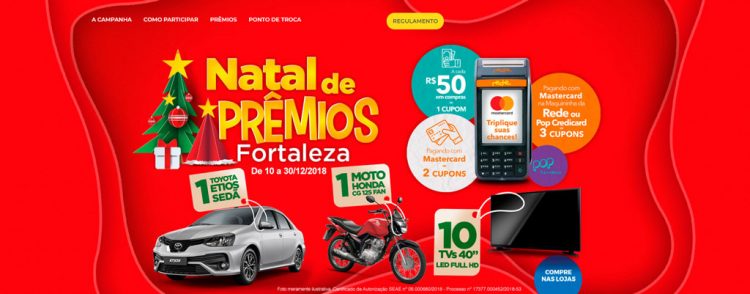 Natal de Prêmios Fortaleza vai sortear carro, moto e TVs