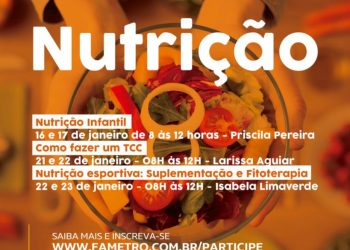 Unifametro organiza cursos de extensão em Nutrição