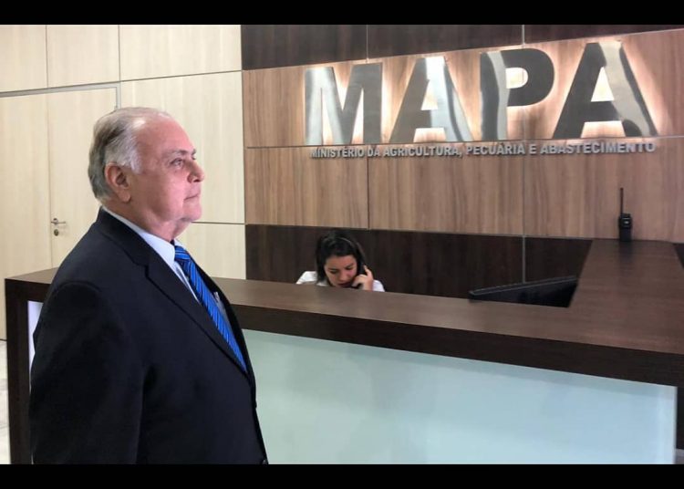 Deputado federal Roberto Pessoa recebe a ministra da Agricultura Tereza Cristina
