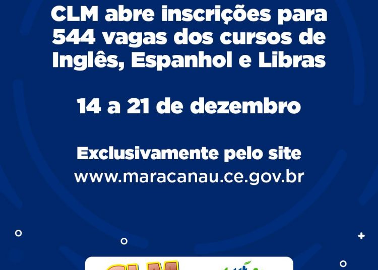 CLM abre inscrições para 544 vagas dos cursos de Inglês, Espanhol e Libras