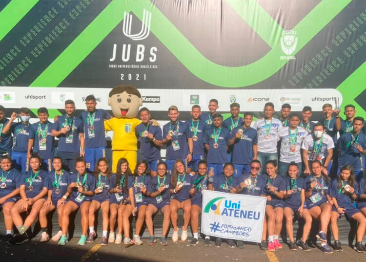 UniAteneu se consagra como a 3ª melhor IES do Brasil no esporte universitário no futebol de campo masculino e feminino