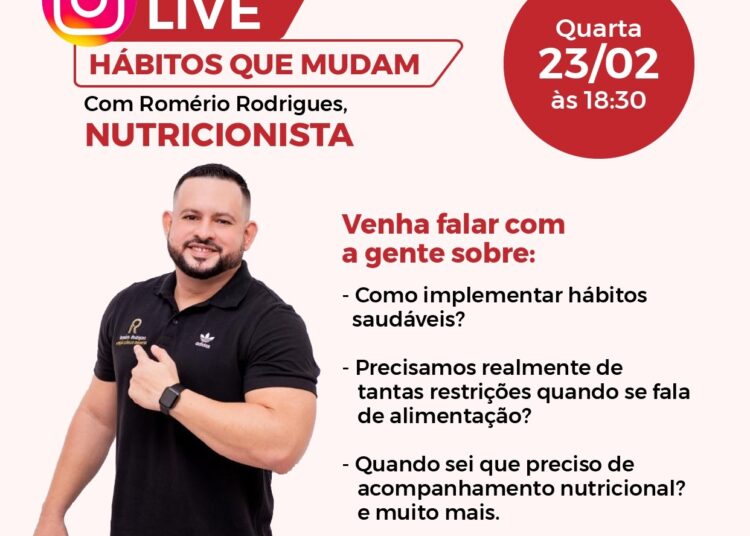 Grupo Coaph Saúde promove live sobre hábitos que mudam a saúde alimentar