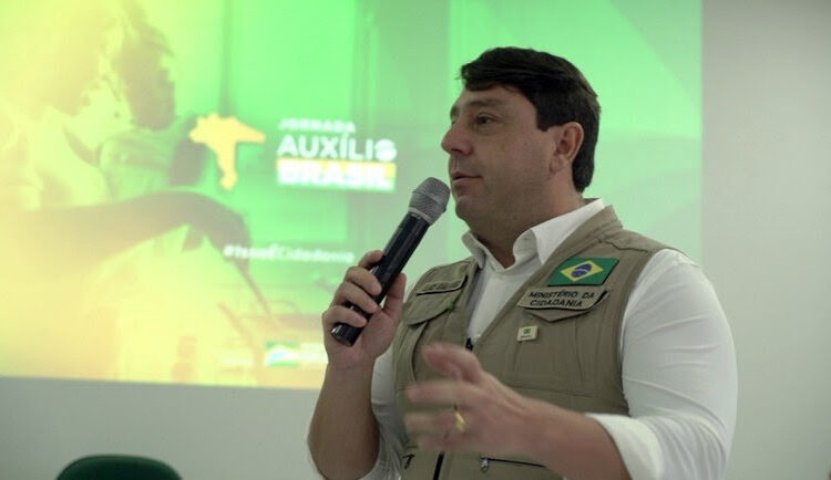 O secretario executivo do Ministerio da Cidadania, Luiz Galvao, durante escala da Jornada Auxilio Brasil em Fortaleza. Foto Anderson Tenorio Min. Cidadania