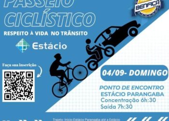 Passeio ciclístico gratuito alerta população sobre o respeito à vida no trânsito no próximo domingo (04)