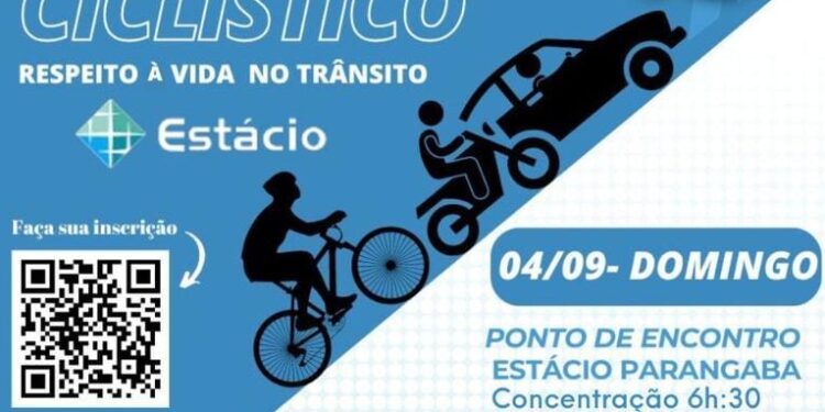 Passeio ciclístico gratuito alerta população sobre o respeito à vida no trânsito no próximo domingo (04)