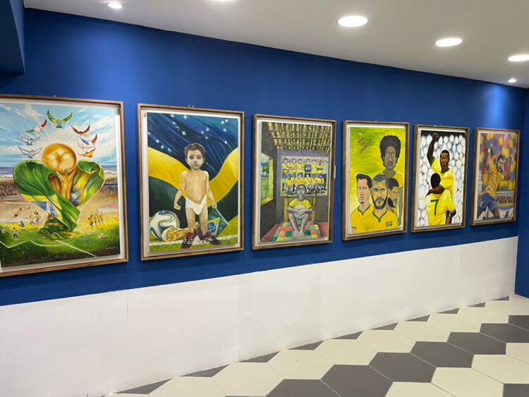 Exposição “Pintando a Copa do Mundo” está aberta à visitação no Shopping Benfica