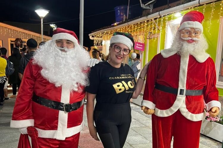 Imobiliária Guaramiranga Blog promove visita do Papai Noel na cidade e integra público da cidade