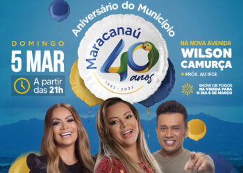 Maracanaú festeja Aniversário de 40 anos com grandes shows de Márcia Fellipe, Solange Almeida e Zé Cantor