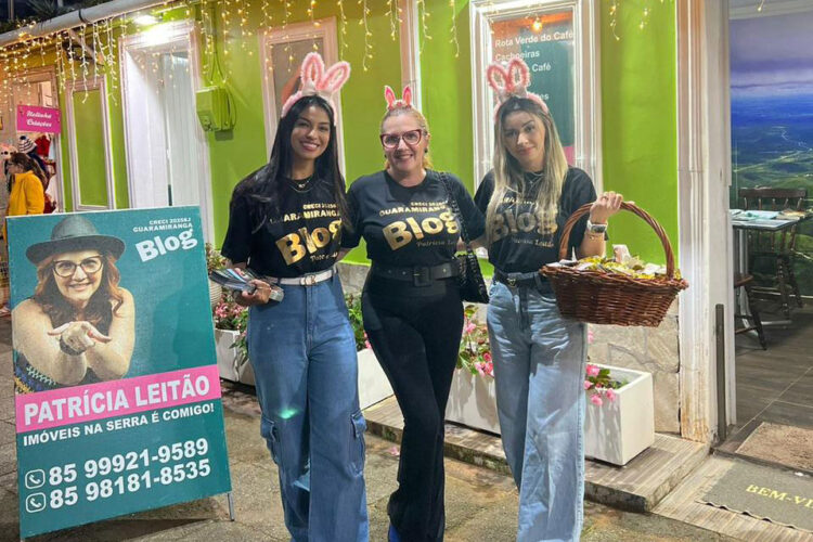 Empresária Patrícia Leitão entrega pães a moradores da Linha da Serra, em Guaramiranga