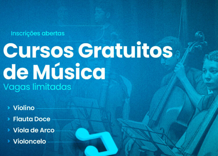 Secult oferta 4 cursos gratuitos de música na Pajuçara