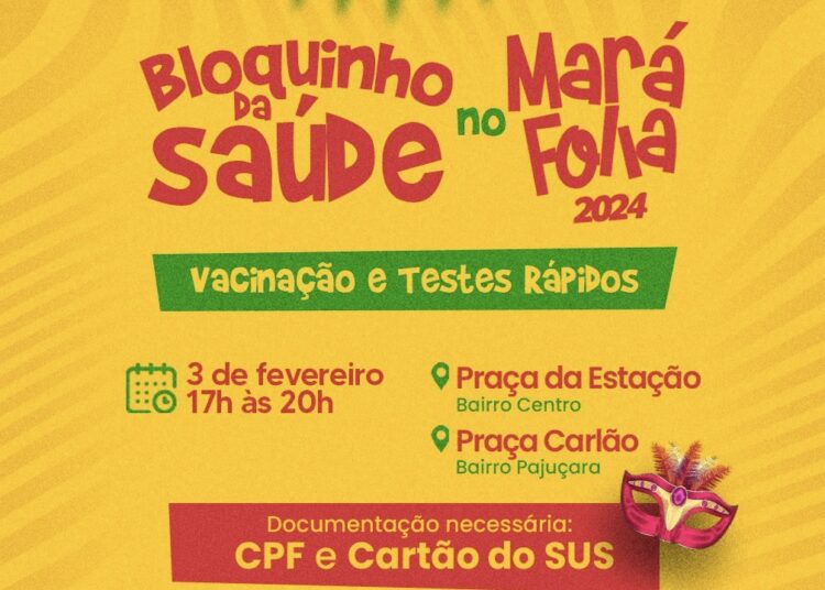 Secretaria de Saúde leva atendimento ao Pré-Carnaval de Maracanaú com serviços de vacinação e testes rápidos