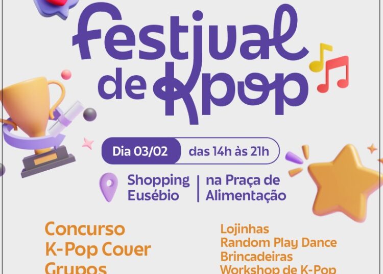 Shopping Eusébio recebe, no dia 3 de fevereiro, Festival de K-Pop