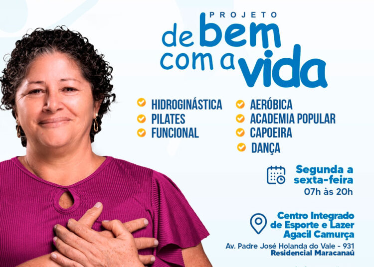 Projeto “De Bem Com a Vida” abre inscrições para participação em atividades