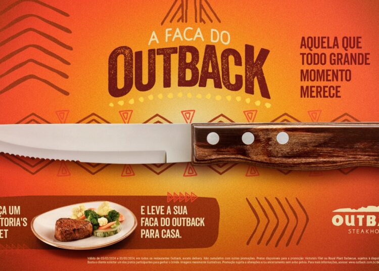 Outback presenteia fãs com sua famosa faca para steaks
