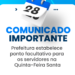 Prefeitura estabelece ponto facultativo para os servidores na Quinta-Feira Santa