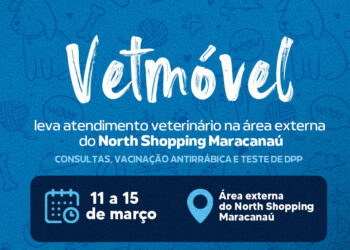 VetMóvel leva atendimento veterinário na área externa do North Shopping Maracanaú ‌