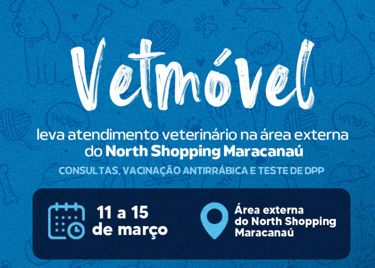 VetMóvel leva atendimento veterinário na área externa do North Shopping Maracanaú 