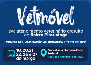 Prefeitura leva atendimento veterinário gratuito ao bairro Piratininga