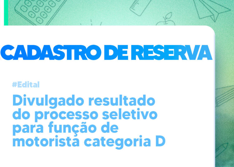 Prefeitura divulga resultado do processo seletivo para função de motorista categoria D