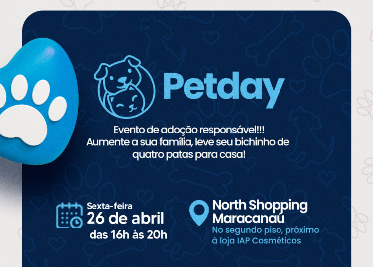Prefeitura promove “PetDay”, evento de adoção para cães e gatos