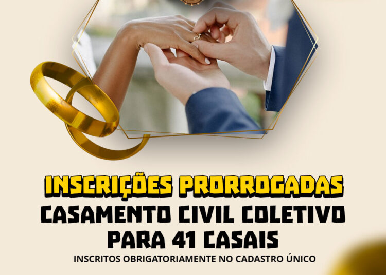 Prefeitura prorroga inscrições do casamento civil coletivo que será realizado no São João de Maracanaú 2024