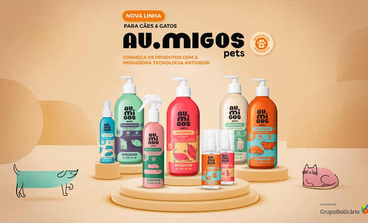 Au.Migos Pets, marca de pet care do Grupo Boticário, expande vendas para todo o Brasil, com entrada em mais de 4 mil lojas do Boticário e 600 pontos de venda B2B