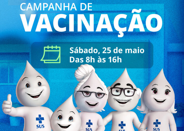 Saúde realiza campanha de vacinação neste sábado, 25/05