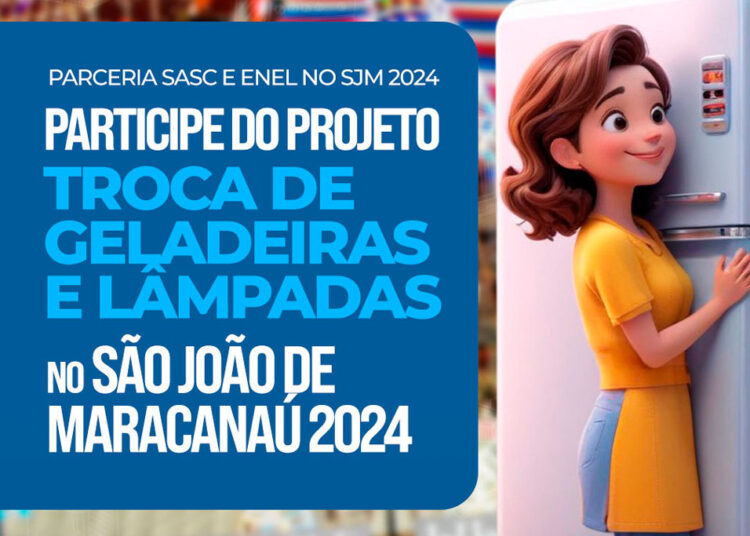 Prefeitura realiza ação de troca de geladeiras e lâmpadas no São João de Maracanaú 2024