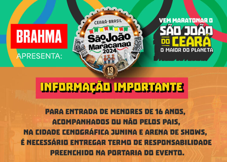 Prefeitura disponibiliza termo para acesso de menores de 16 anos no São João de Maracanaú 2024