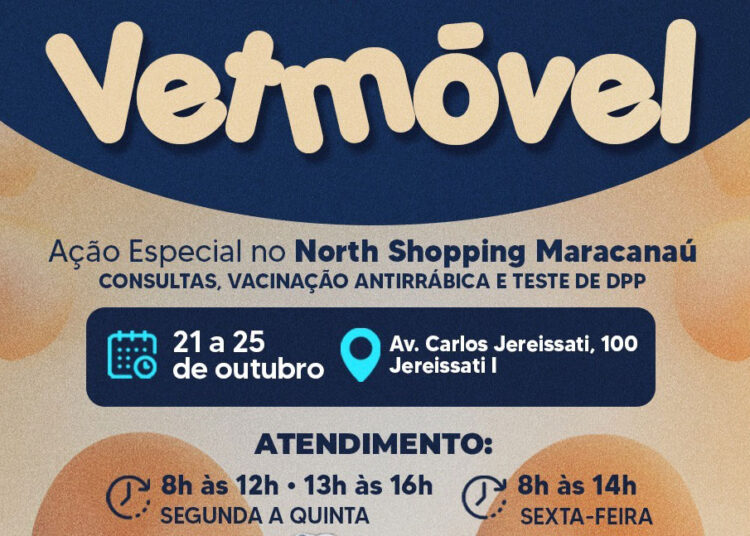 VetMóvel ofertará atendimento veterinário no North Shopping Maracanaú