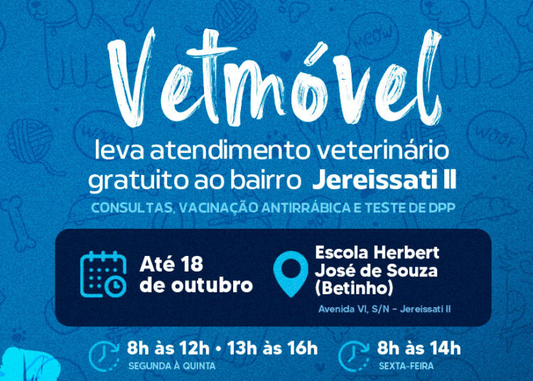 VetMóvel leva atendimento gratuito ao bairro Jereissati II