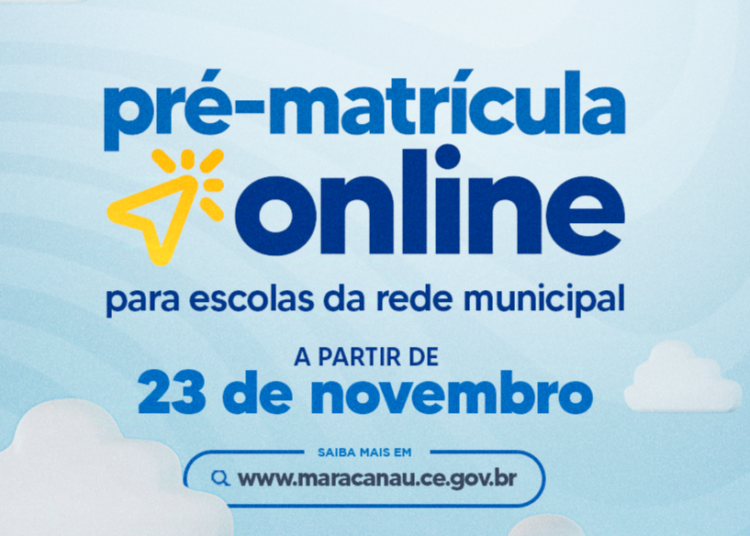Pré-matrícula on-line para escolas da rede municipal acontece a partir deste sábado, 23 de novembro