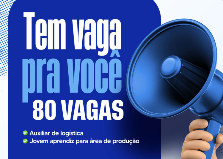 SINE Municipal oferece 80 vagas de emprego nesta quarta-feira, 13/11