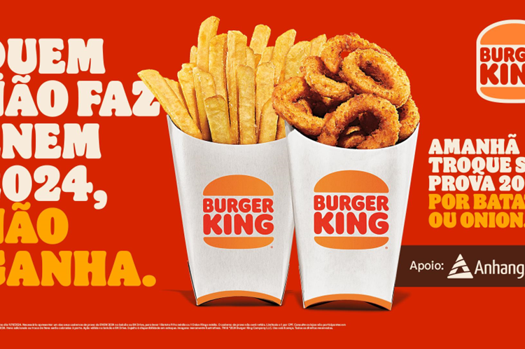 Depois de Comprar Votos nas Eleições Municipais, Burger King® incentiva a participação dos estudantes na prova do ENEM 2024