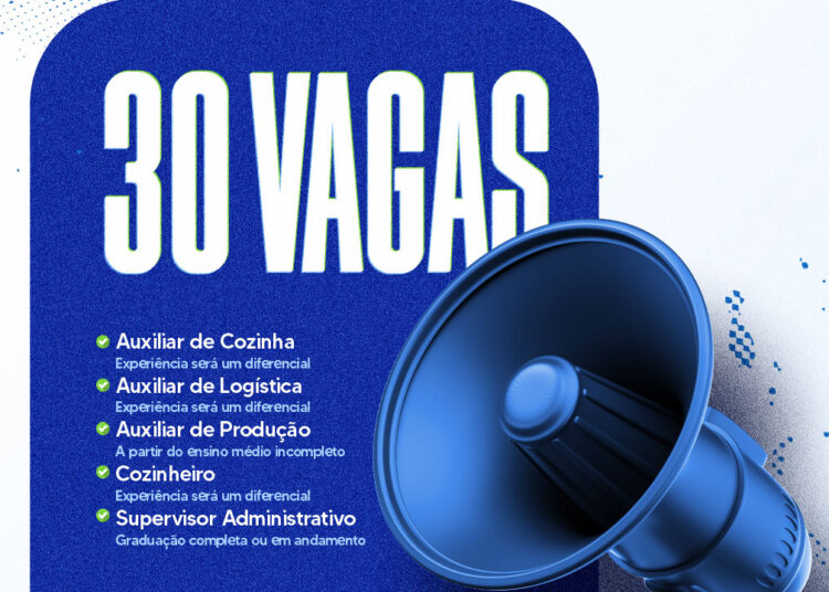 SINE Municipal tem 30 vagas de emprego disponíveis nesta quarta-feira, 04/12