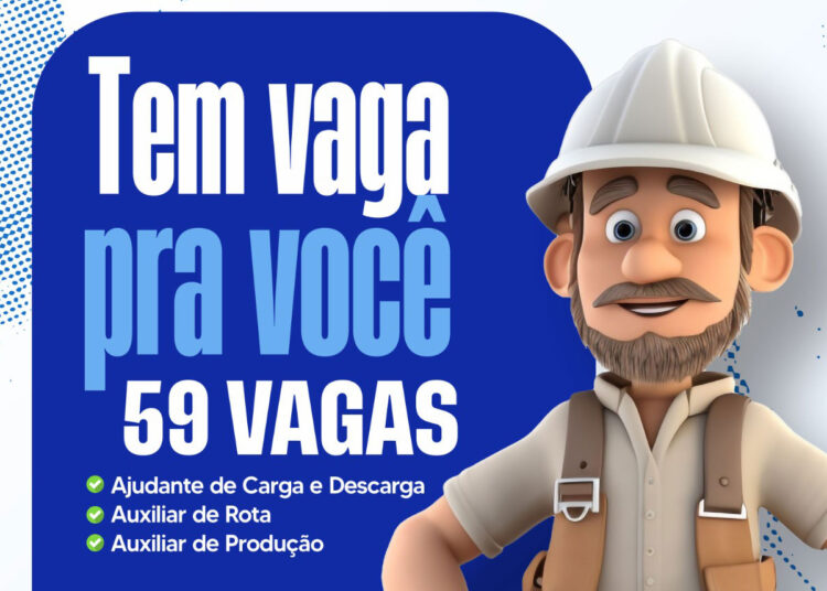 SINE Municipal tem 59 vagas de emprego disponíveis nesta terça-feira, 03/12