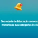 Secretaria de Educação convoca motoristas das categorias B e D