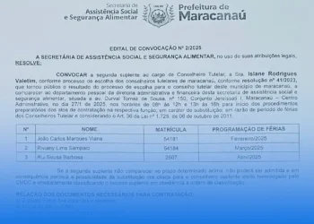 Sasc divulga Edital de Convocação para substituição de Conselheiro Tutelar em Maracanaú