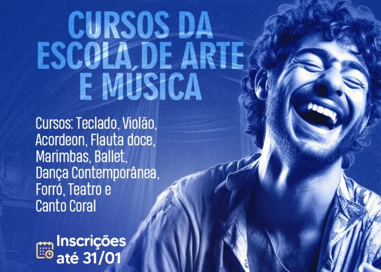 Prefeitura abre inscrições para cursos da Escola de Arte e Música