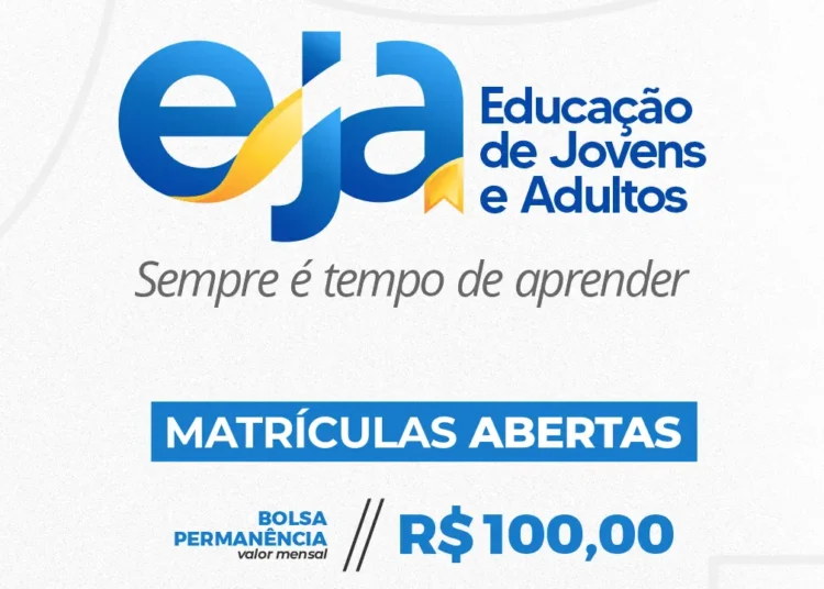 Educação de Jovens e Adultos (EJA) segue com matrículas abertas nas Escolas Municipais