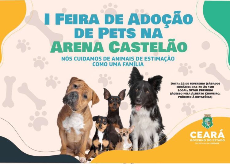 Arena Castelão realiza I Feira de Adoção de Animais, neste sábado (22)