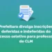 Prefeitura divulga inscrições deferidas e indeferidas do processo seletivo para professores do CLM