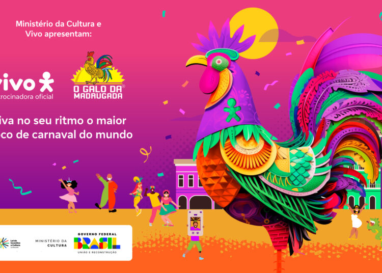 Vivo renova patrocínio ao Galo da Madrugada e garante presença no maior bloco de carnaval do mundo